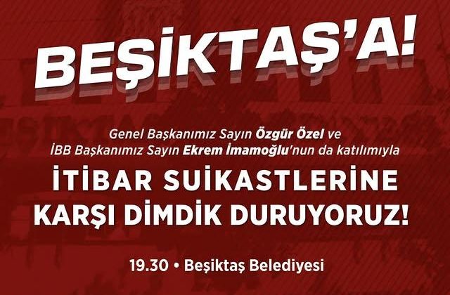 Beşiktaş Belediye Başkanı Rıza Akpolat’a Destek Gösterisi