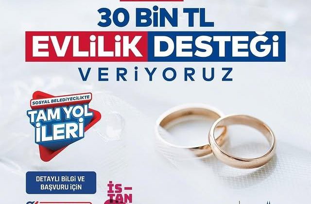 İBB Yeni Evlenecek İhtiyaç Sahibi Çiftlere Destek Miktarını Artırdı