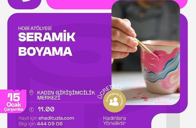 Tuzla’da Seramik Boyama Atölyesi