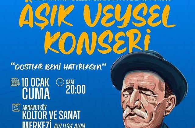 Arnavutköy Belediyesi Âşık Veysel’i Anma Etkinliği Düzenliyor