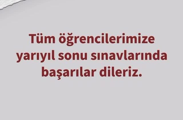Beykoz Üniversitesi Öğrencilere Başarı Diler!