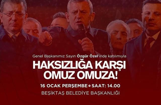 Beşiktaş’ta “Haksızlığa Karşı Omuz Omuza” Buluşması