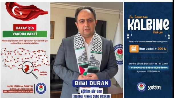 Ramazan’ın Bereketi Gazze ve Hatay’a Uzandı