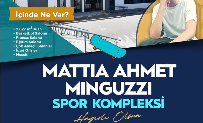 Mattia Ahmet Minguzzi’nin Adı, Pendik’te Spor Kompleksinde Yaşayacak