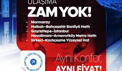 İstanbul’da Ulaşımda Müjde: U-Logolu Hatlarda Zam Yok!