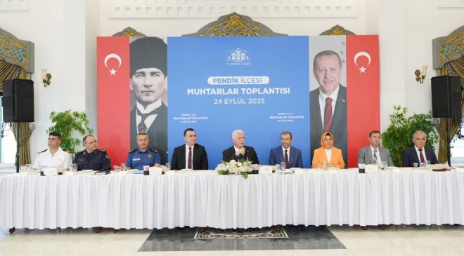 İstanbul Valisi Davut Gül Pendik’te Muhtarlarla Buluştu