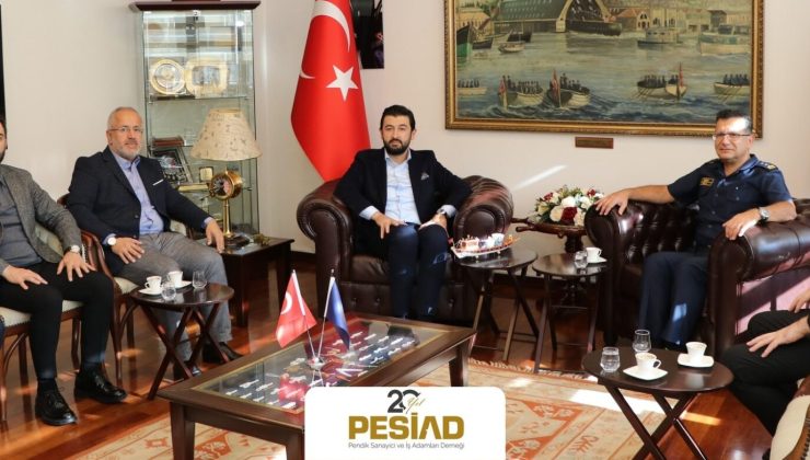 Pesiad  Başkanı Cüneyt Battal’dan Tümamiral Recep Erdinç Yetkin’e Nezaket Ziyareti
