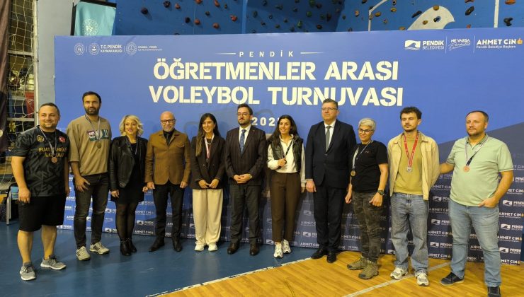 Pendik’te Öğretmenler Arası Voleybol Turnuvası Düzenlendi