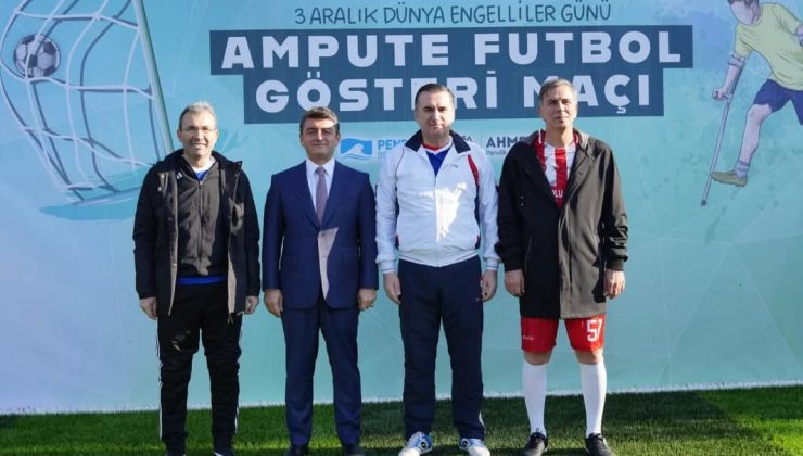 Pendik’te 3 Aralık Dünya Engelliler Günü İçin Geleneksel Ampute Futbol Dostluk Maçı Düzenlendi