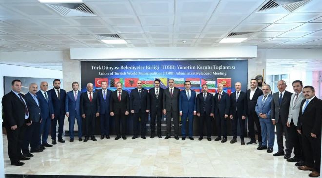 Ahmet Cin, Türk Dünyası Belediyeler Birliği Yönetim Kurulu Toplantısı’na Katıldı