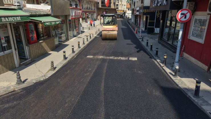 Pendik Çarşı’da Asfalt Serimi Başladı