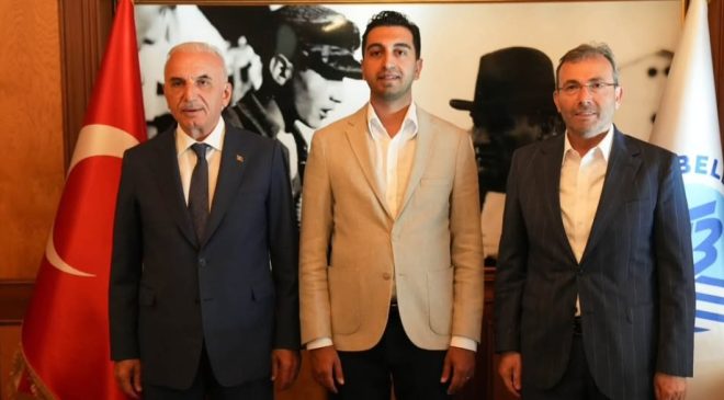 Ahmet Cin ve İsmet Yıldırım’dan Eren Ali Bingöl’e Hayırlı Olsun Ziyareti