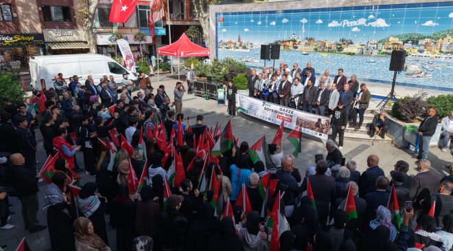 Pendik’te Gazze İçin Basın Açıklaması