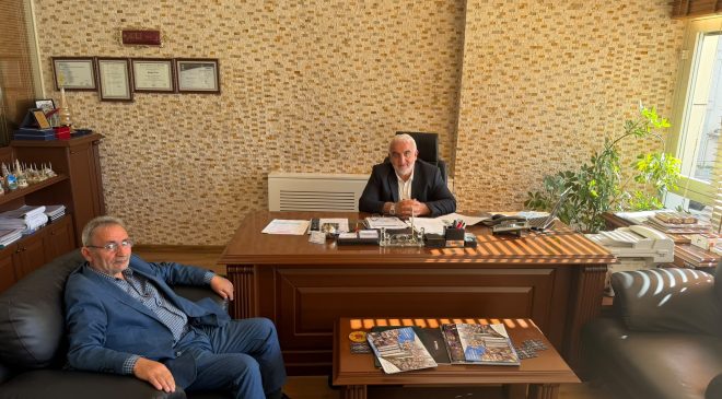 İMTİYAZ SAHİBİMİZ SAİT GÜNGÖR’DEN 35 YILLIK DOSTU MİMAR MUZAFFER PALA’YA ZİYARET